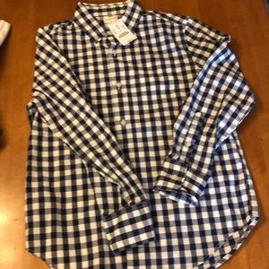 J.Crew youth size 10 boys long sleeve button down with tags